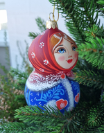 Матрешка стеклянная Мишенька
