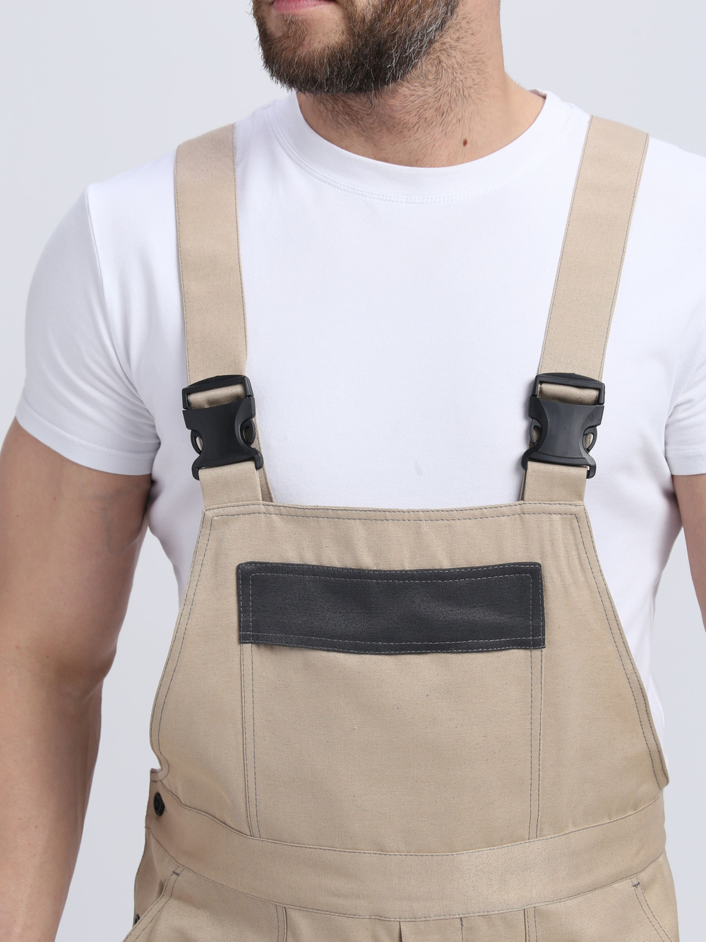 Костюм Лигор-2 СОП (тк.Смесовая,210) п/к, бежевый/т.серый