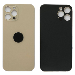 Задняя крышка для Apple iPhone 12 Pro Max Золото (стекло, широкий вырез под камеру)