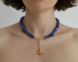 Gunga Колье с лазуритом и звездой