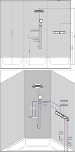 Душевая система Hansgrohe Rainfinity Showerpipe 360 1jet 26842000