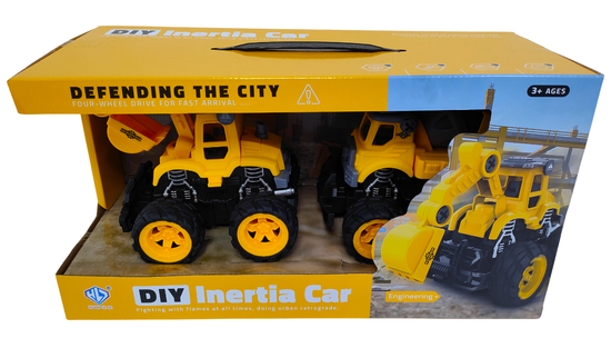 Набор машинок - конструктор DIY CAR "Строительная спецтехника"