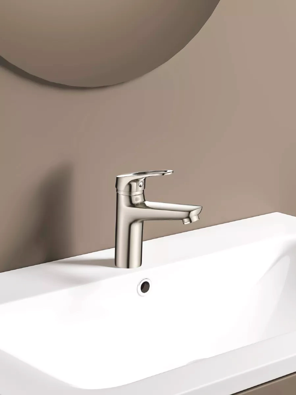 Комплект смесителей для ванны с душем 3 в 1, сатин