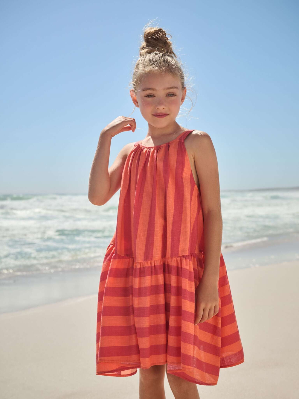 Сарафан для девочки Next AC6-208, Красный, Оранжевый