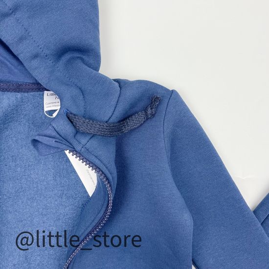 Комплект из футера с начесом "New one" Индиго