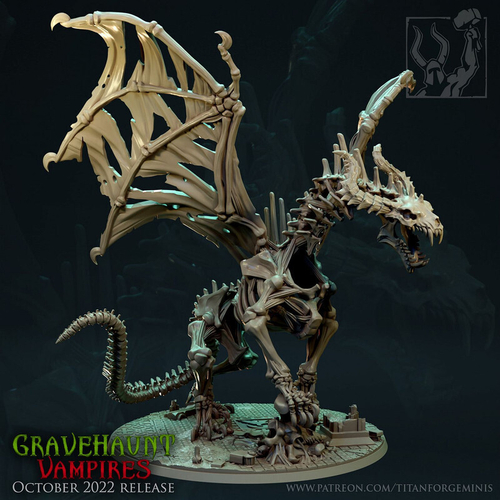 Grand Alliance Death Soulblight Gravelords Zombie Dragon миниатюра для dnd, днд, pathfinder, фентези, Настольная игра, НРИ, Варгейм, РПГ