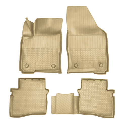 Ковры в салон Norplast/Unidec для Chery Arizzo 5Plus (2021-) Полиуретан, Бежевый, арт.NPA11-C11-630-2-B