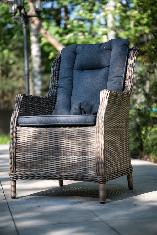 Кресло из искусственного ротанга БЕРГАМО коричневое