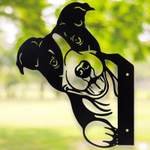 Декорация садовая "Собака" 26*15см, металл