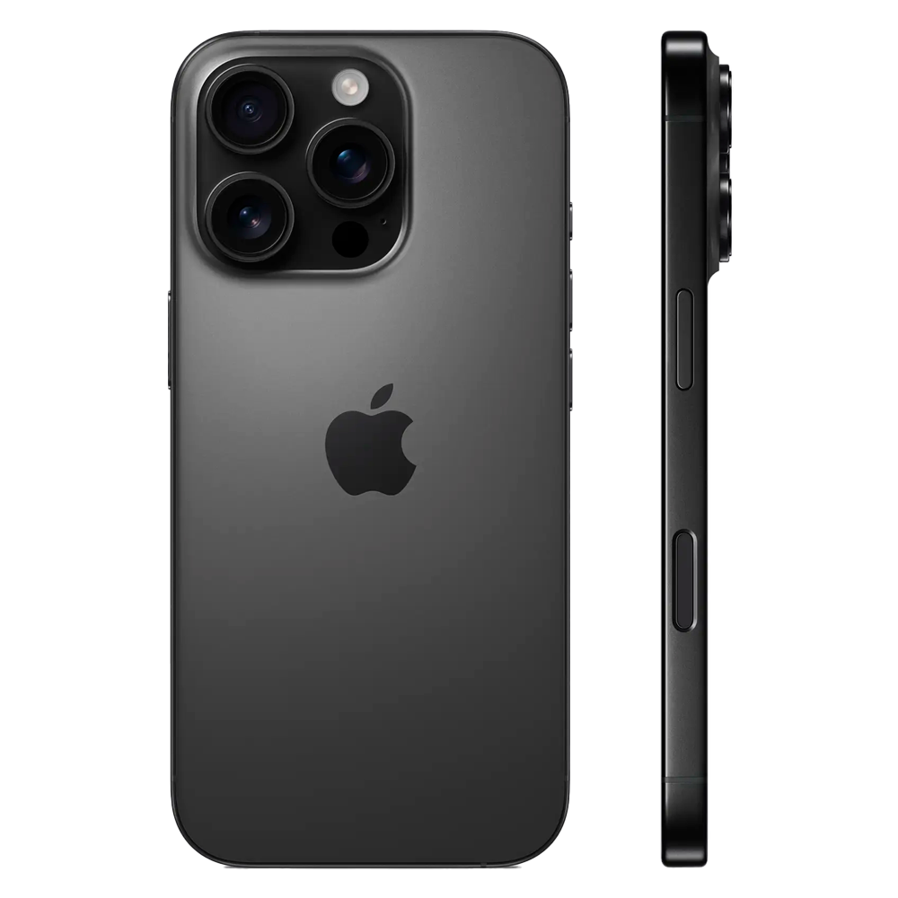 Смартфон Apple iPhone 16 Pro 128GB eSIM, Black Titanium (Титановый черный)