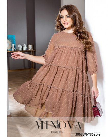 Платье 8620-2-мокко Minova Фото 2