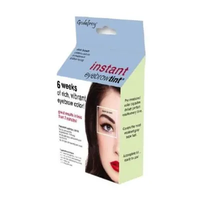 Краска-Хна в капсулах для ресниц и бровей Godefroy Eyebrow Tint Dark Brown Темно-Коричневая 15 капсул