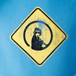 Мужская кофта теннисная Quiet Please Australia Road Sign Hoody Men - Blue, Yellow
