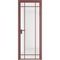 Алюминиевая дверь 5AG красный антрацит остеклённая