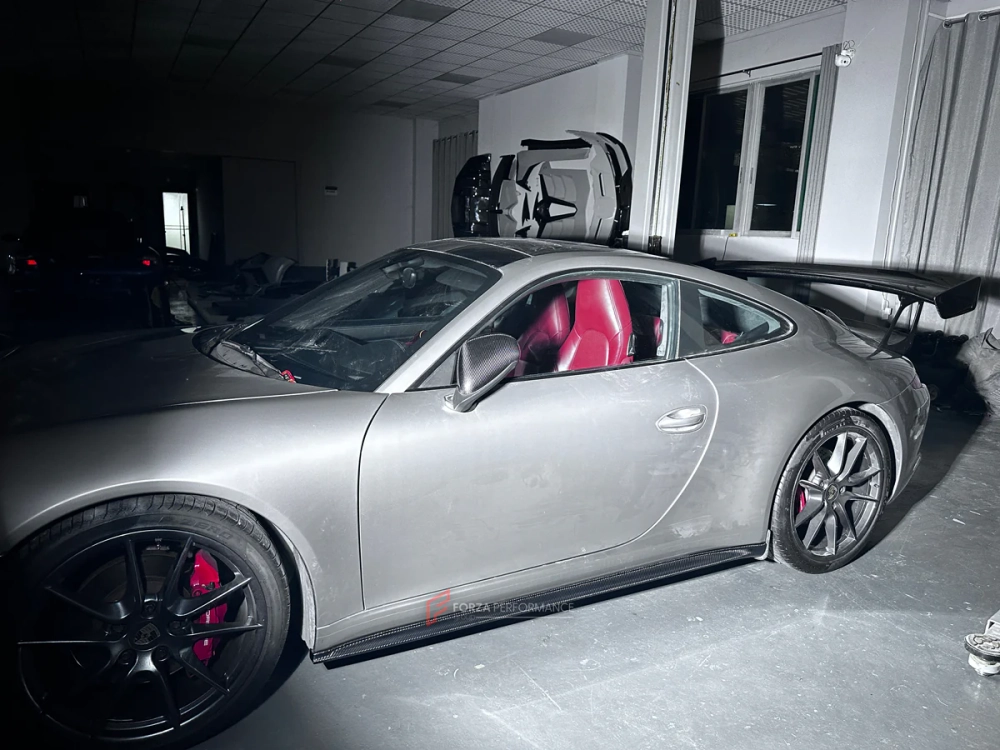 Карбоновые боковые юбки для PORSCHE 911 991 CARRERA S / C2S NARROW BODY 2011–2020 Порше