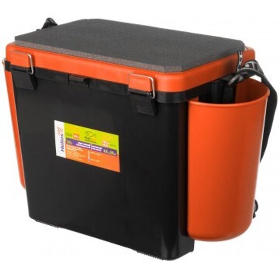 Ящик зимний Helios &quot;FishBox&quot; односекционный (19л) оранжевый