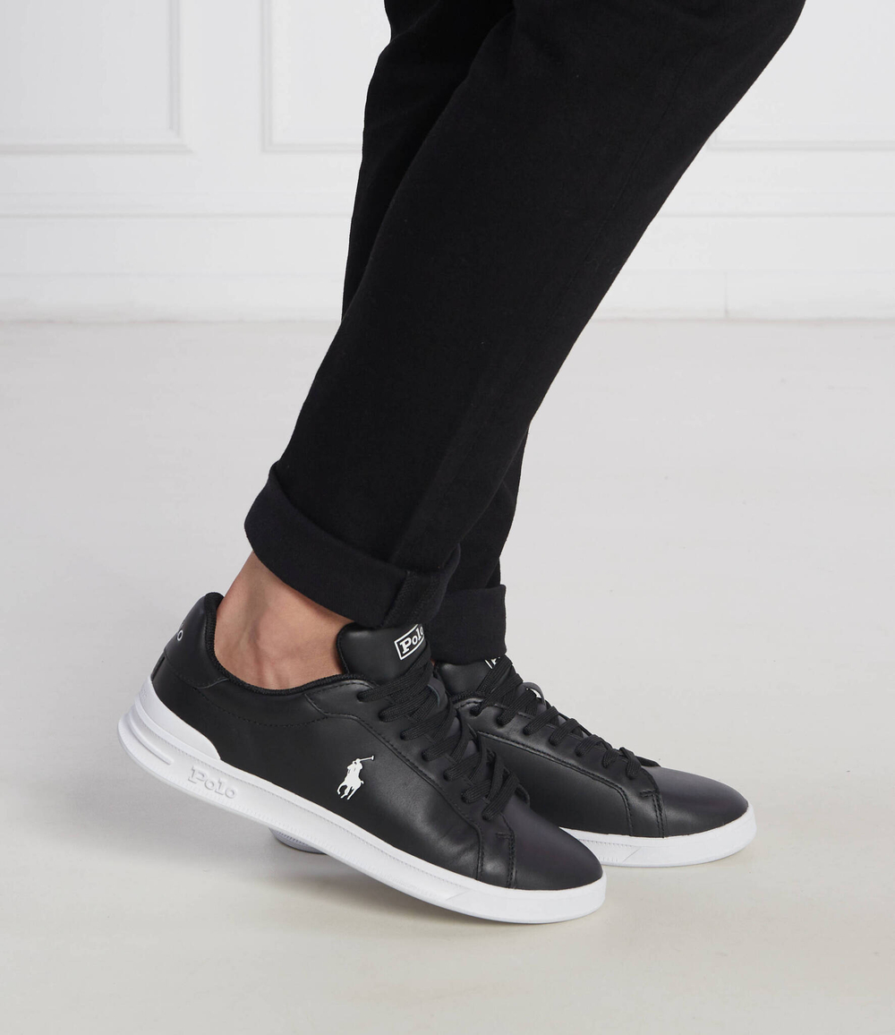 Кожаные кроссовки POLO RALPH LAUREN - черный(809845109)