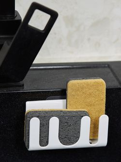 Набор губок для посуды из целлюлозы и кокосового волокна Eco Sponge, черные, 6 шт.