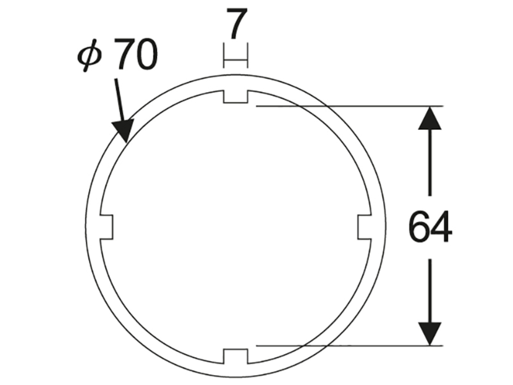 Головка для гаек муфты передней главной оси трансмиссии 3/4" 64мм (SCANIA) JTC