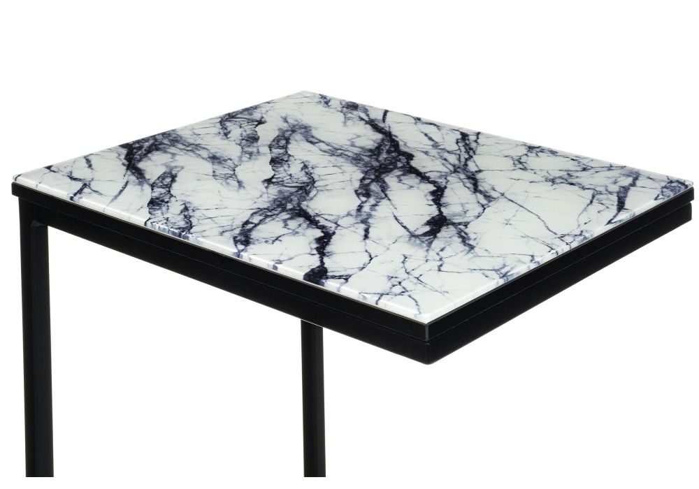 Журнальный столик Геркулес 30х34х62 белый мрамор