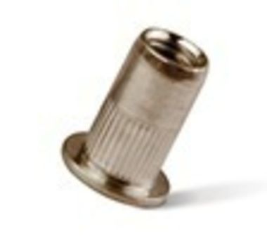 Заклепка резьбовая MESSER цилиндрическая с насечкой (сталь, станд. бортик 500 шт.) (211106S-500)