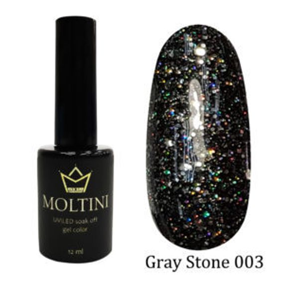 Гель-лак Moltini Gray Stone 003, 12 ml