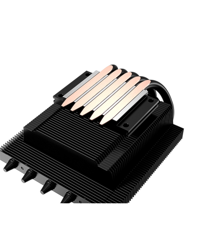 ID-COOLING IS-50X V3 LGA1700/1200/115X/AM5/AM4 низкопрофильный высота 56mm (27шт/кор, TDP 130W, PWM, 5 тепл.трубки прямого контакта, FAN 120mm, черный) BOX