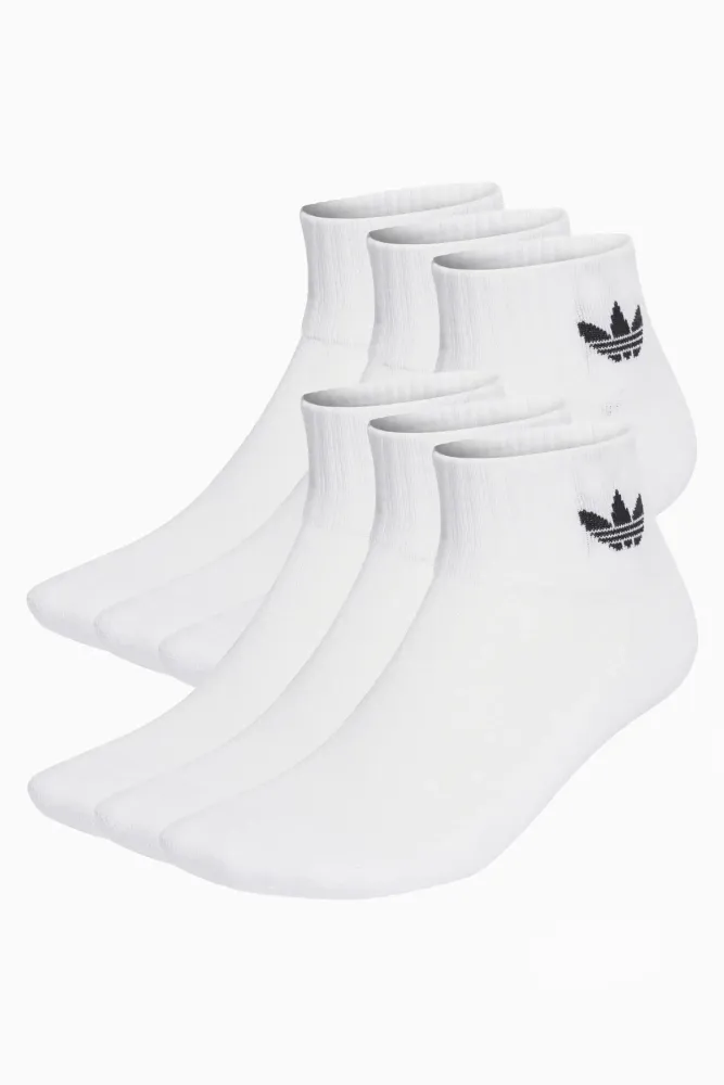 Носки adidas Mid Ankle 6 Pairs - белый