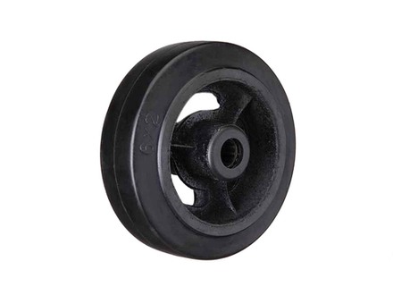 Колесо большегрузное D 63 160 мм резина на ось (F)