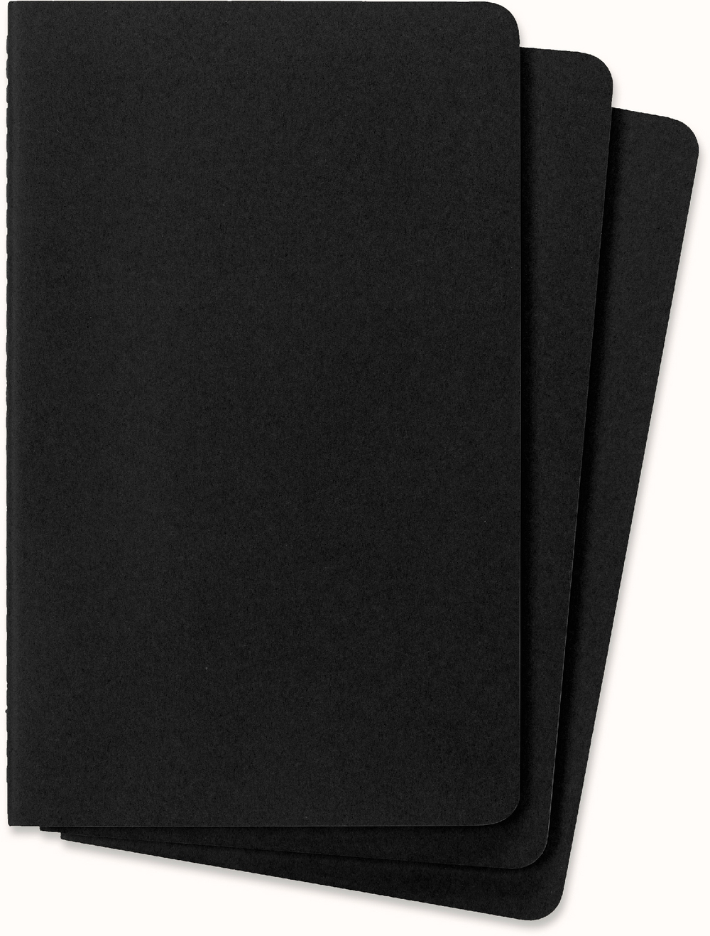 Блокнот Moleskine Cahier Journal (QP318) 13х21 cм нелинованный черный (3 шт.)