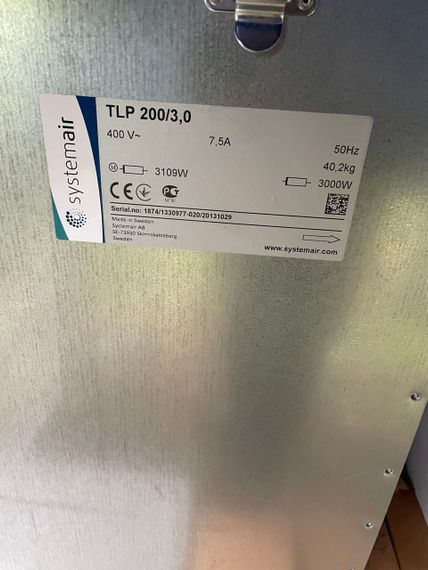 TLP 200/3,0 Приточная вентиляционная установка