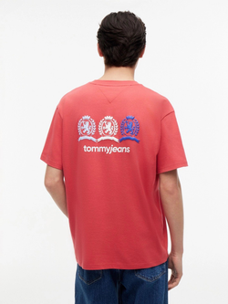 Футболка Tommy Jeans Multi-Crest Logo Anthem Red