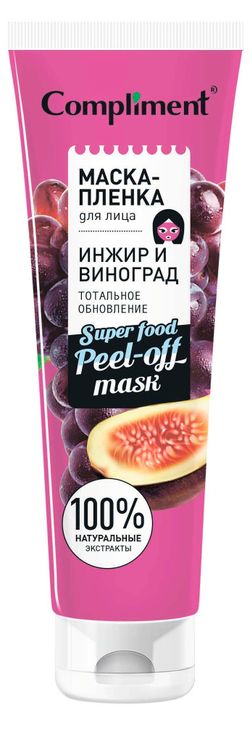 Compliment маска-пленка для лица ИНЖИР И ВИНОГРАД тотальное обновление (БГ)
