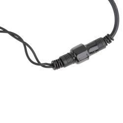 ULD-S1000-120-TBK BLUE-WHITE IP67 Гирлянда светодиодная с эффектом мерцания. 10м. Соединяемая. 120 светодиодов. Синий и белый свет. Провод черный. ТМ Uniel