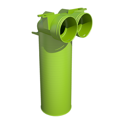 Wolf Принадл-ть Cоед.воздуховод для выхода под решетку DN90 Клапан DN125 90°