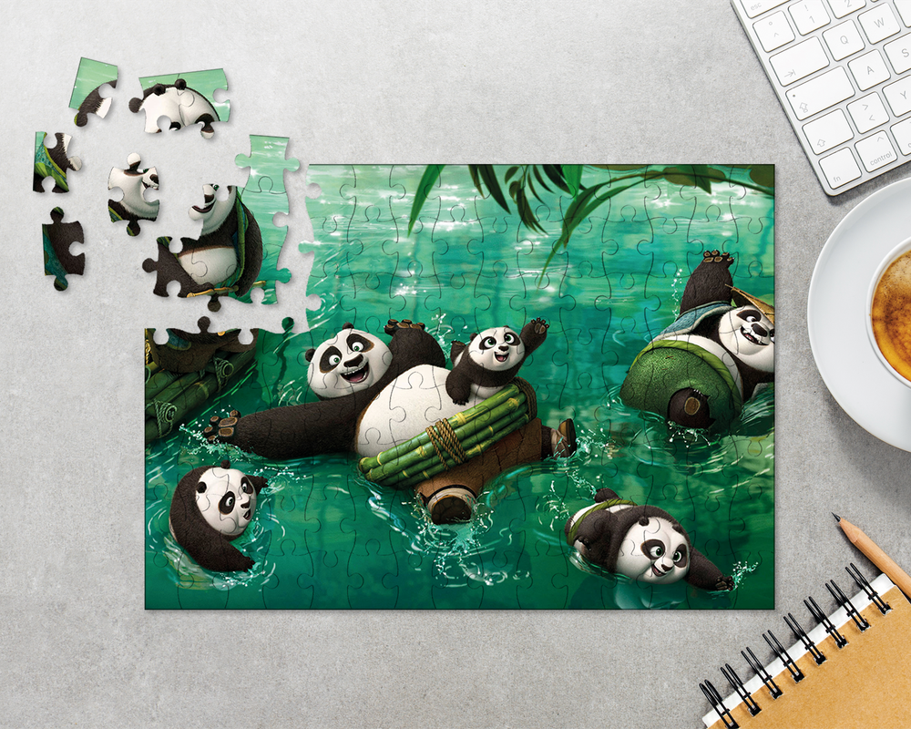 Пазл Панды Купаются В Речке Кунг Фу Панда Kung Fu Panda