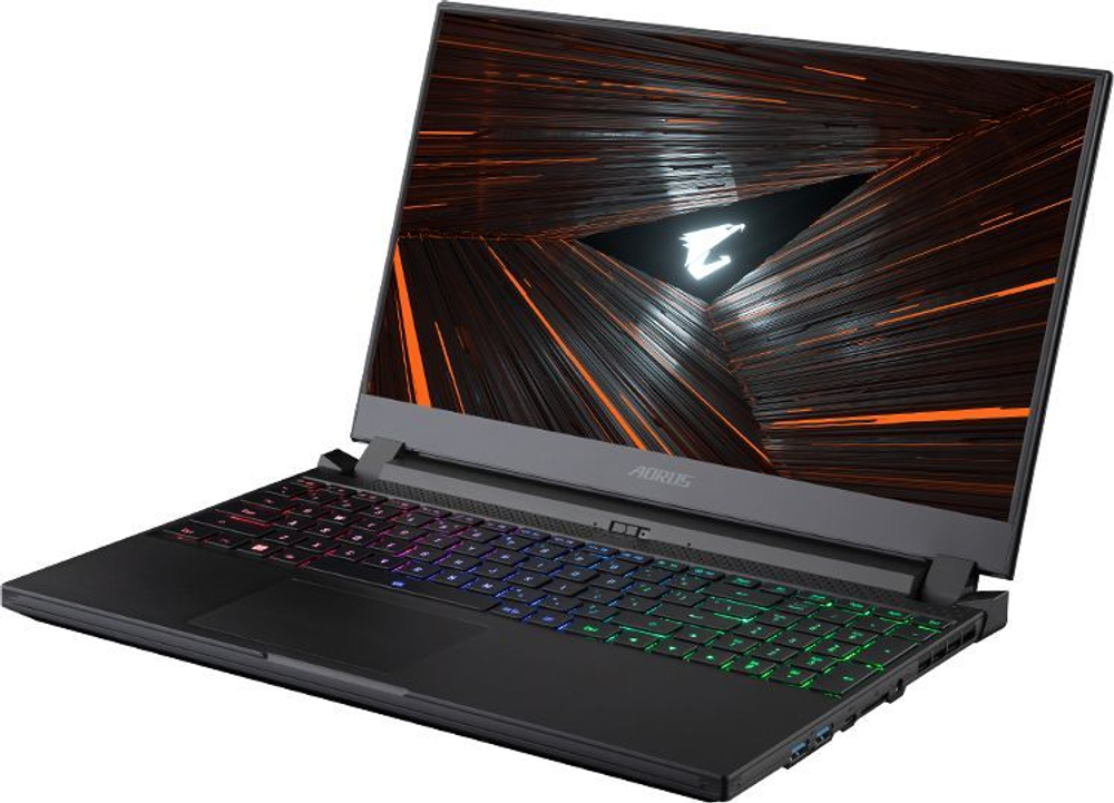 Ноутбук GIGABYTE Aorus 5, 15.6", IPS, Intel Core i7 12700H 2.3ГГц, 16ГБ, 1ТБ SSD, NVIDIA GeForce RTX 3070 для ноутбуков - 8192 Мб, Free DOS, SE4-73RU314UD, черный