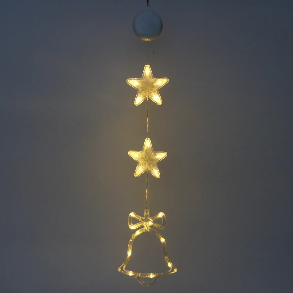 Фигура светодиодная «Колокольчик» 14*18.5 см (батарейки 3 ААА), 1 реж, Теплый белый