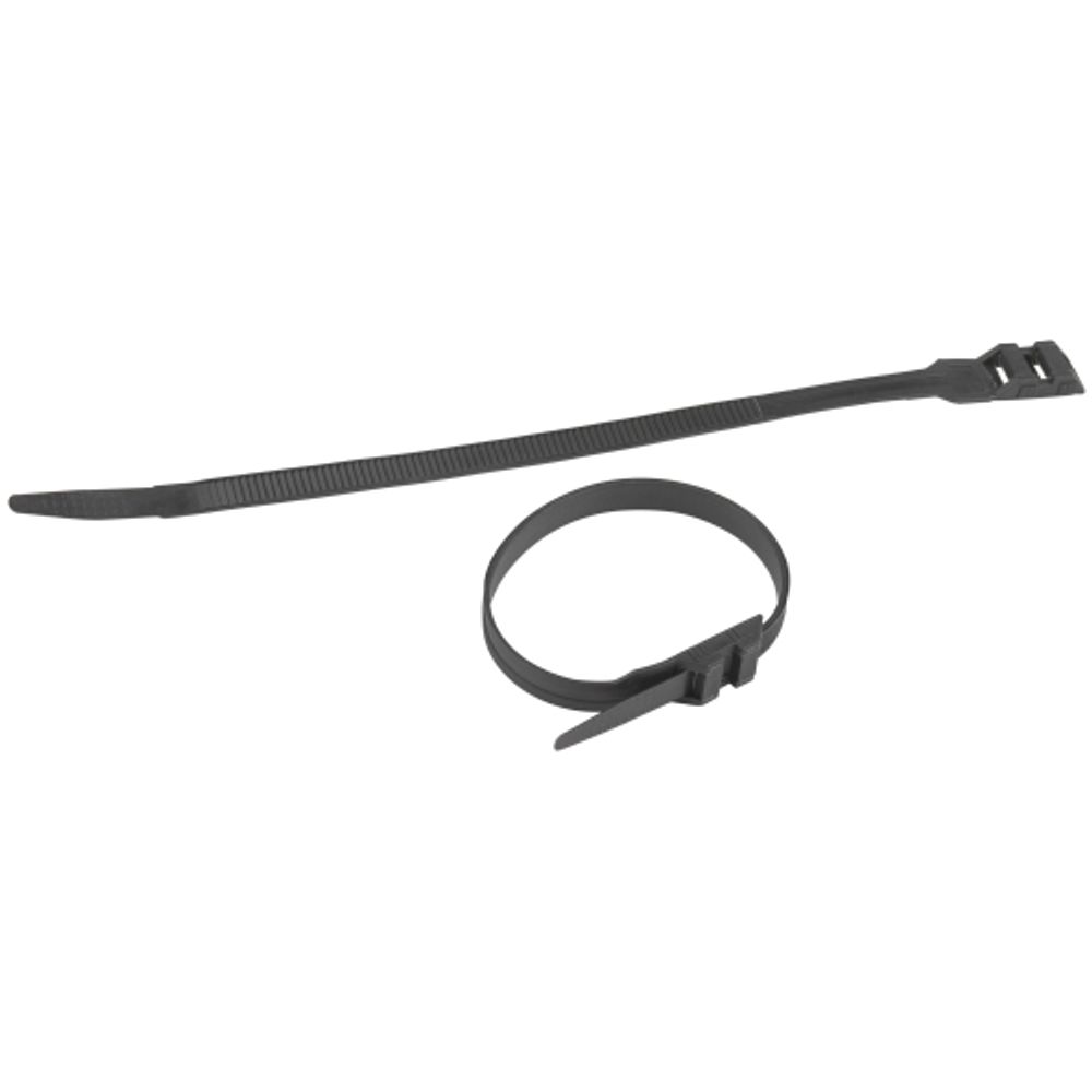 Кабельная стяжка ЭРА NO-224-593 (хомут) нейлоновая для СИП с горизонтальным замком 9.0 х 260 мм чёрная (100 шт/уп)