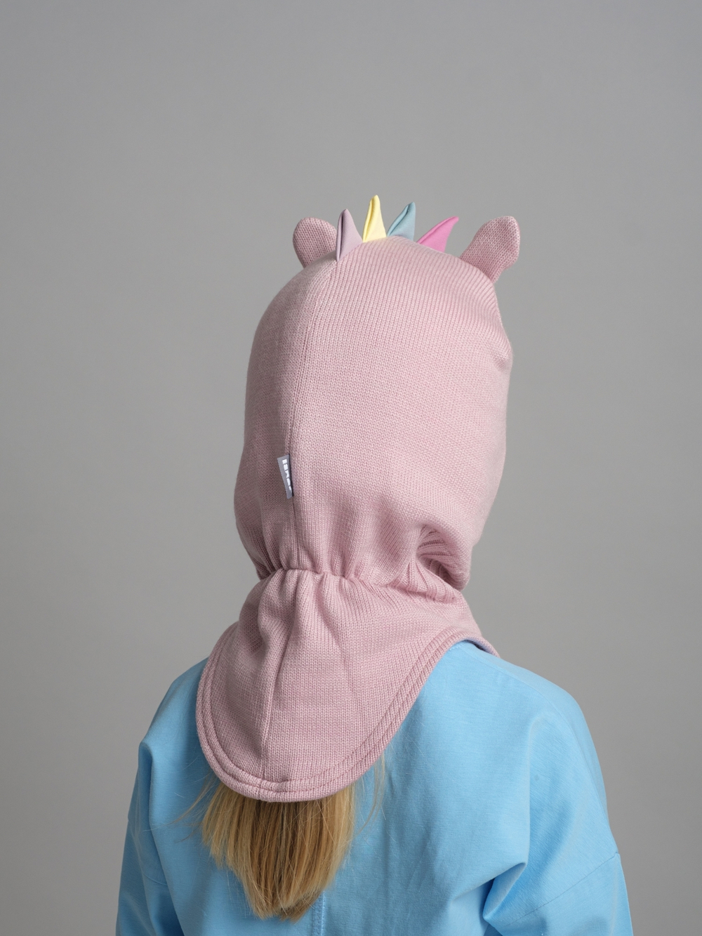 Шлем зимний вязаный (Нежная роза) UNIC