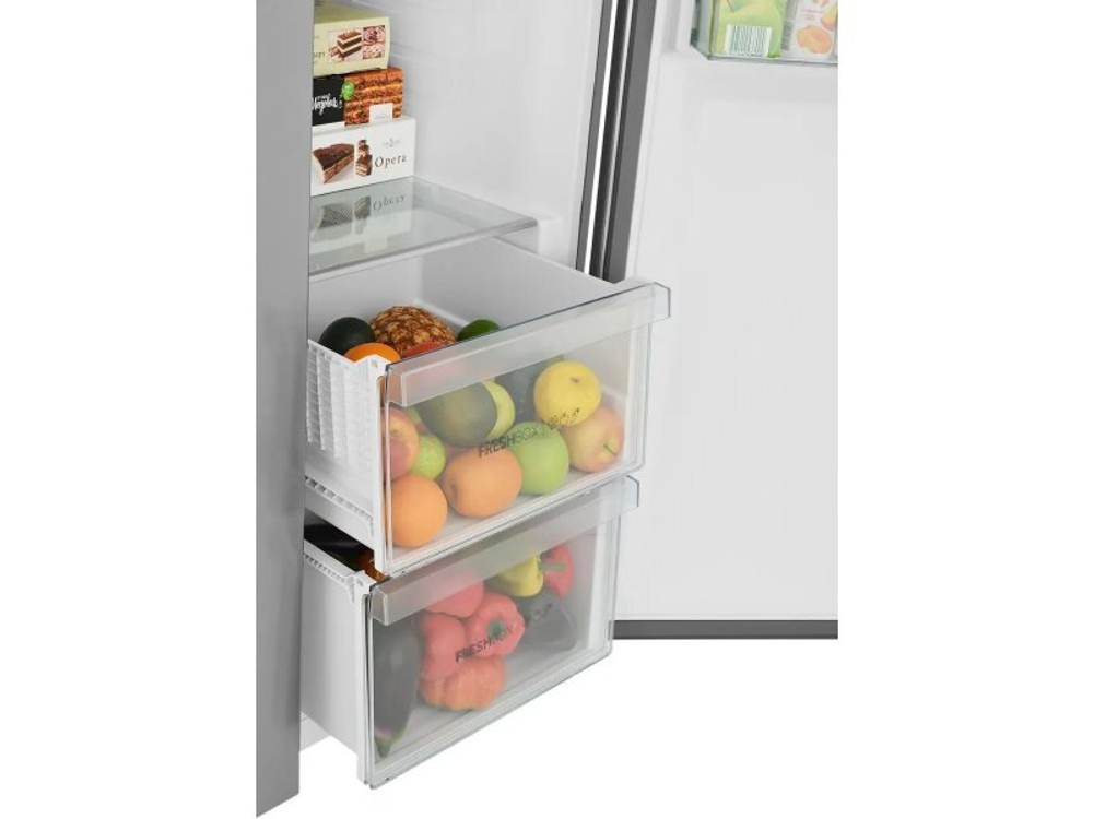 Холодильник Haier HRF535DM7RU серебристый