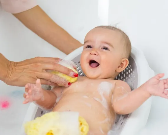 Горка для ванны Ok Baby Jelly Ярко розовая