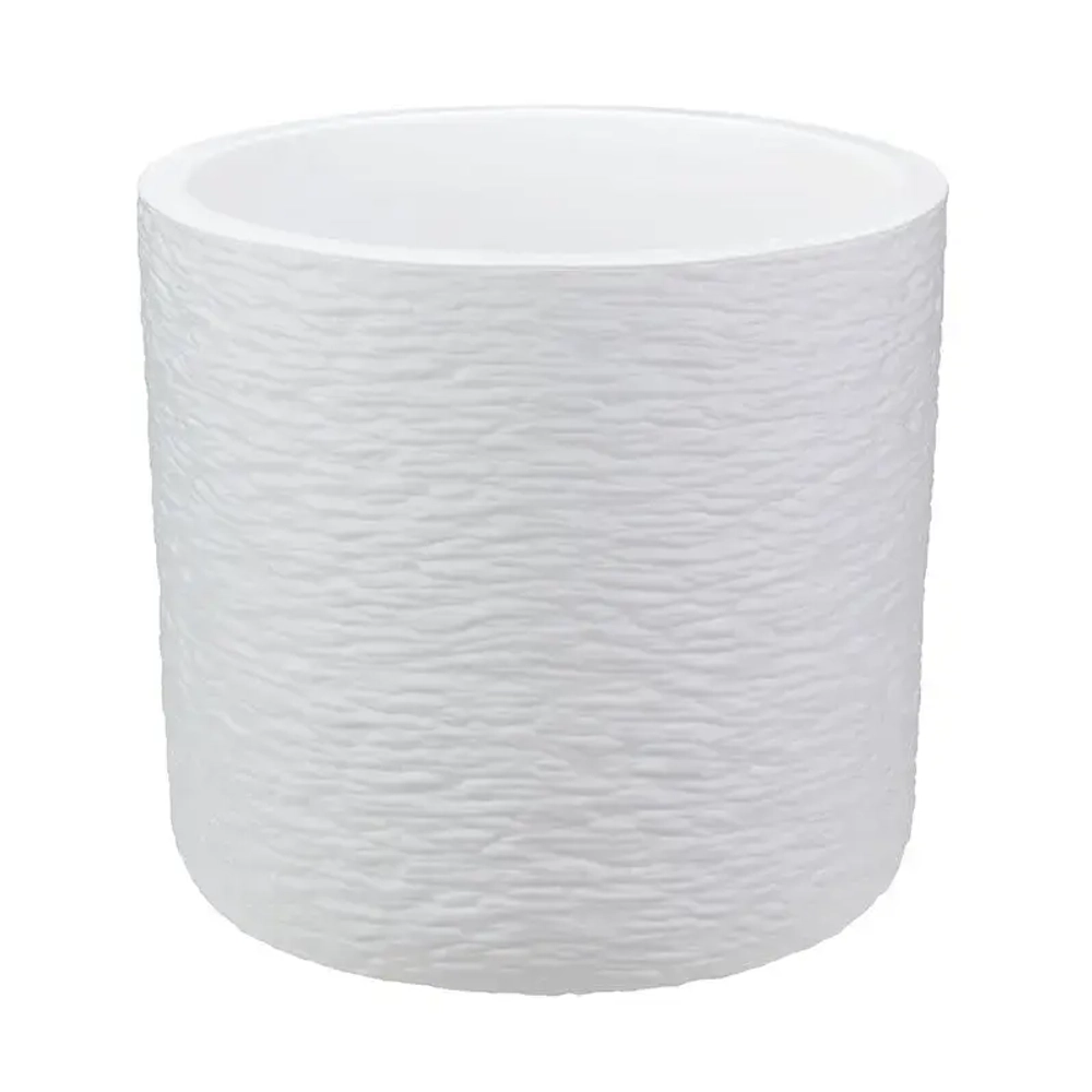 Кашпо СЛАНЕЦ D200мм 3,4л с вставкой Белый (комплект 12 шт)