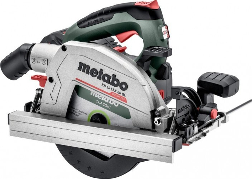 Пила циркулярная аккумуляторная METABO KS 18 LTX 66 BL 2х8.0 Ач 611866810