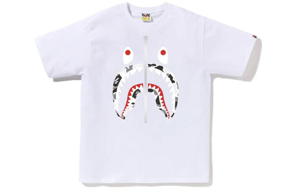 A Bathing Ape Abc Camo Shark белый серый