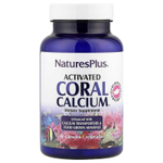 NaturesPlus, активированный коралловый кальций, 90 вегетарианских капсул