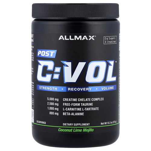 ALLMAX, C:VOL™, Post, мохито с кокосом и лаймом, 375 г (13,2 унции)