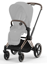 Коляска Cybex Priam IV Rosegold complete Cloud T Leaf Green Plus Base T 3 в 1 Mirage Grey
