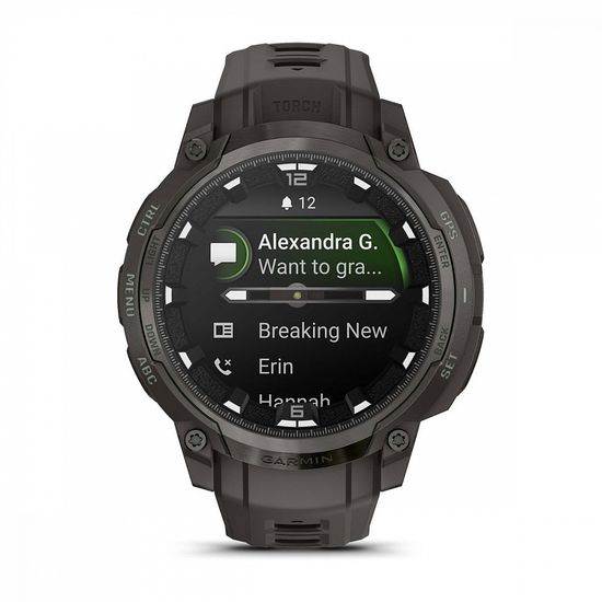 Умные часы Garmin Instinct Crossover AMOLED charcoal черный