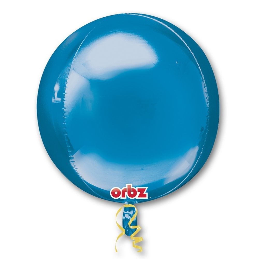 Шар 3D Сфера синяя 41 см